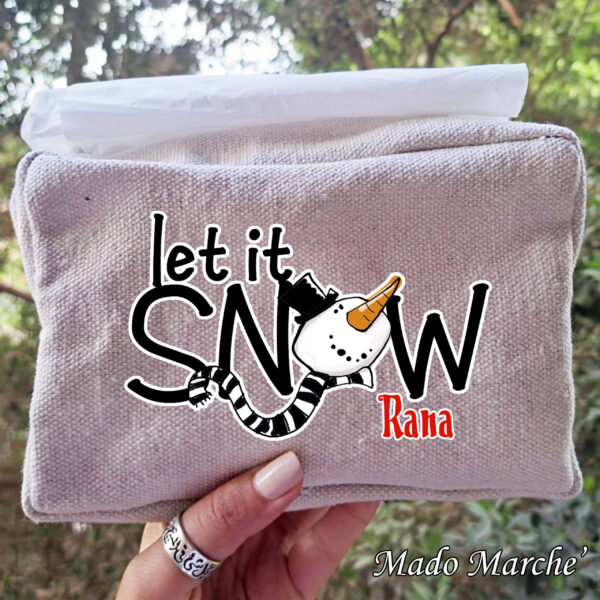 Tissue Holder - Let it Snow - Image 1