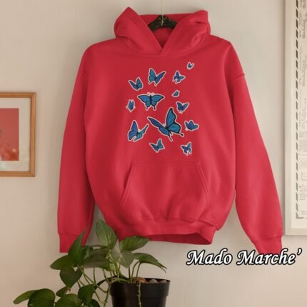 Adult Hoodie - Blue Butterfly