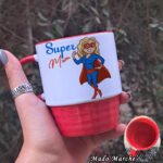 Mother Rubber mug - Super mom