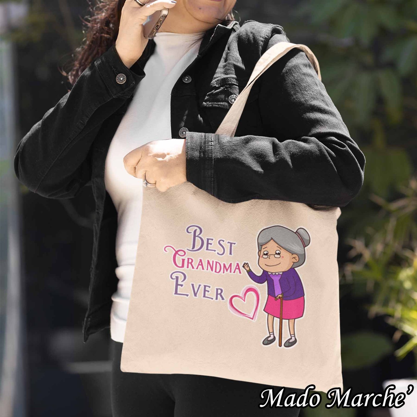 1' Tote bag - Best grandma ever - Image 1