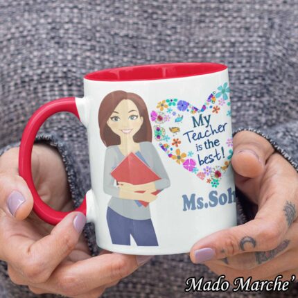 colored mug - My teacher is the best