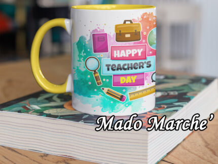 colored mug - Happy teacher's day colored