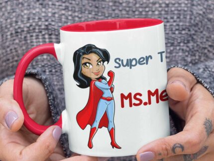 colored mug - Super teacher