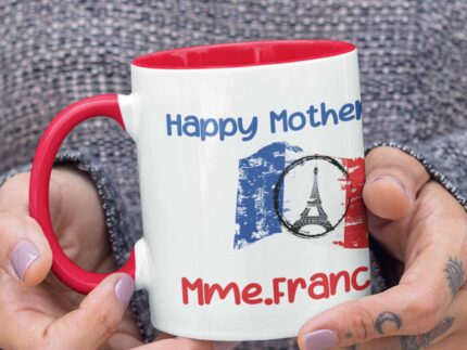 colored mug - French teacher