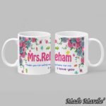 colored mug - Flower teacher