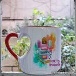 Heart Mug- Happy teacher's day colored