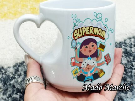 Heart Mug- Super mom