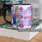 colored mug - Happy teacher's day