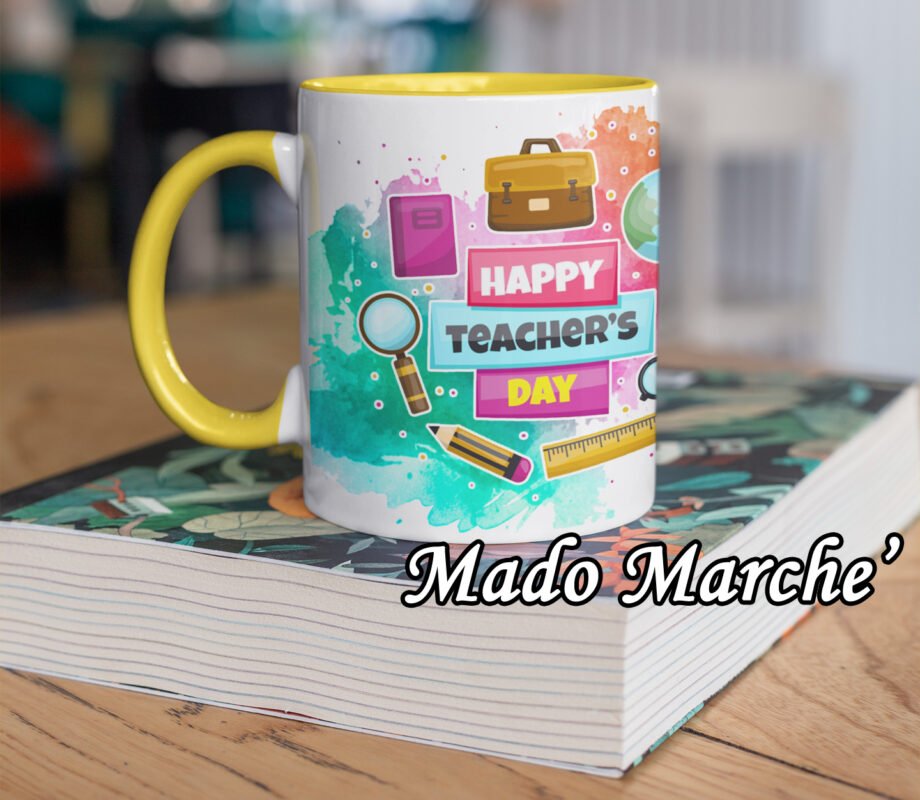 colored mug - Happy teacher's day colored