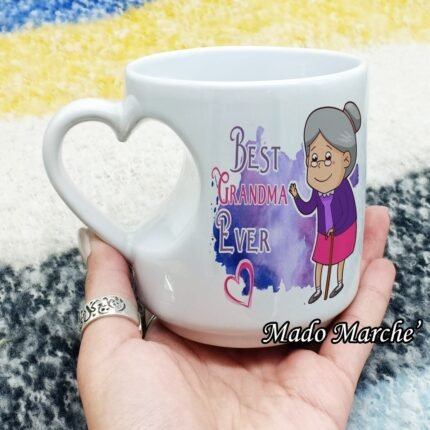 Heart Mug- Best grandma ever