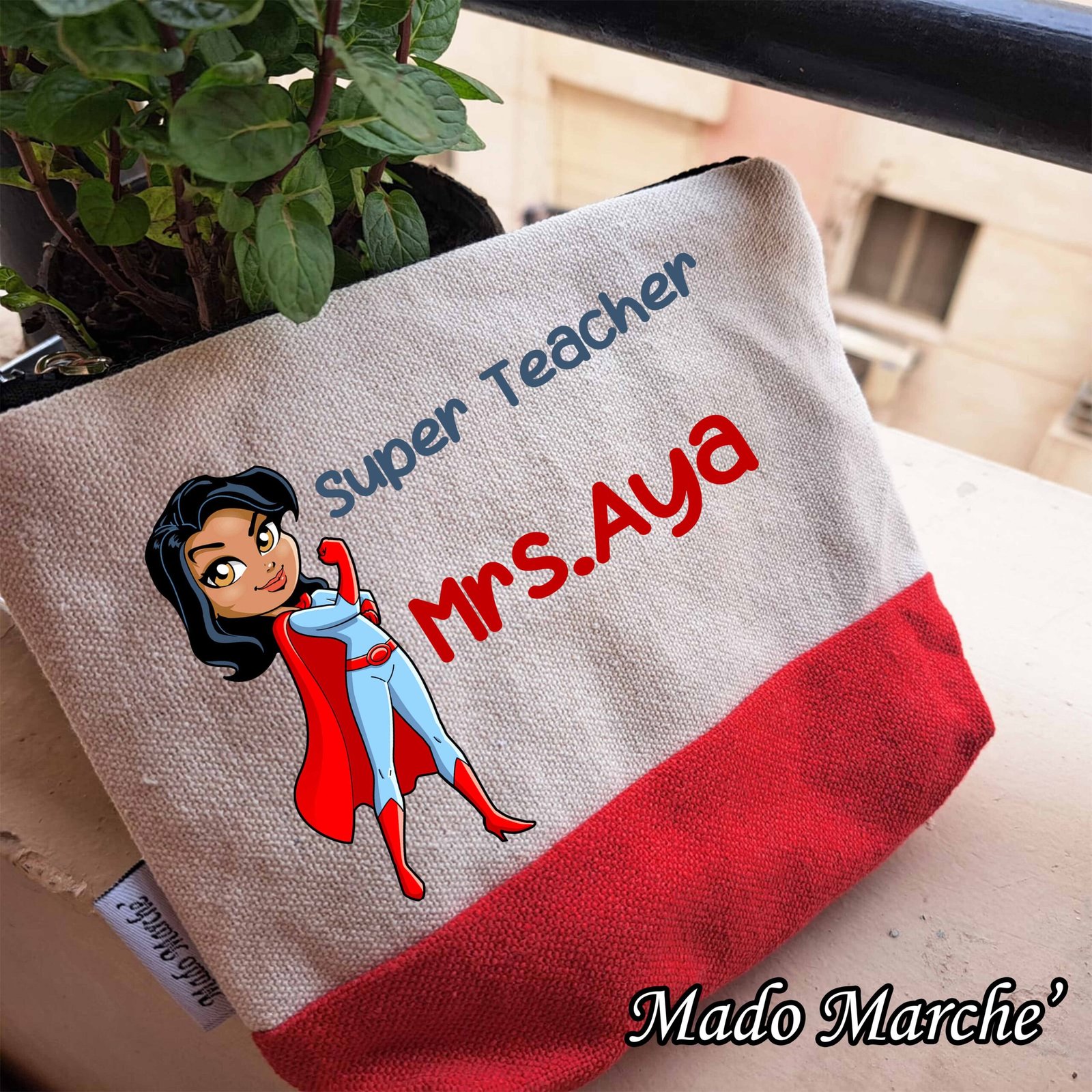 makeup-bag-super-teacher-girl.jpg Makeup Bag - Super Teacher girl