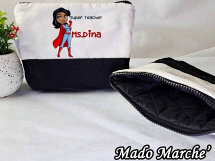 Makeup Bag - Super Teacher girl