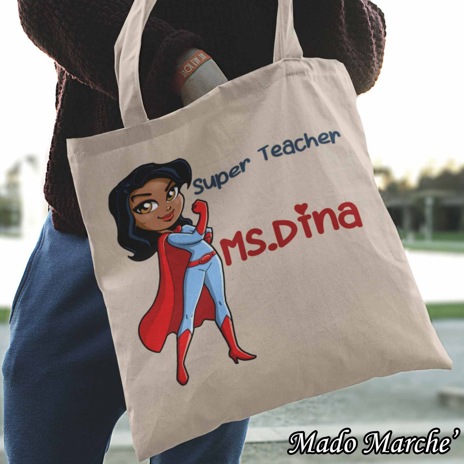 5 Tote bag - Super Teacher girl