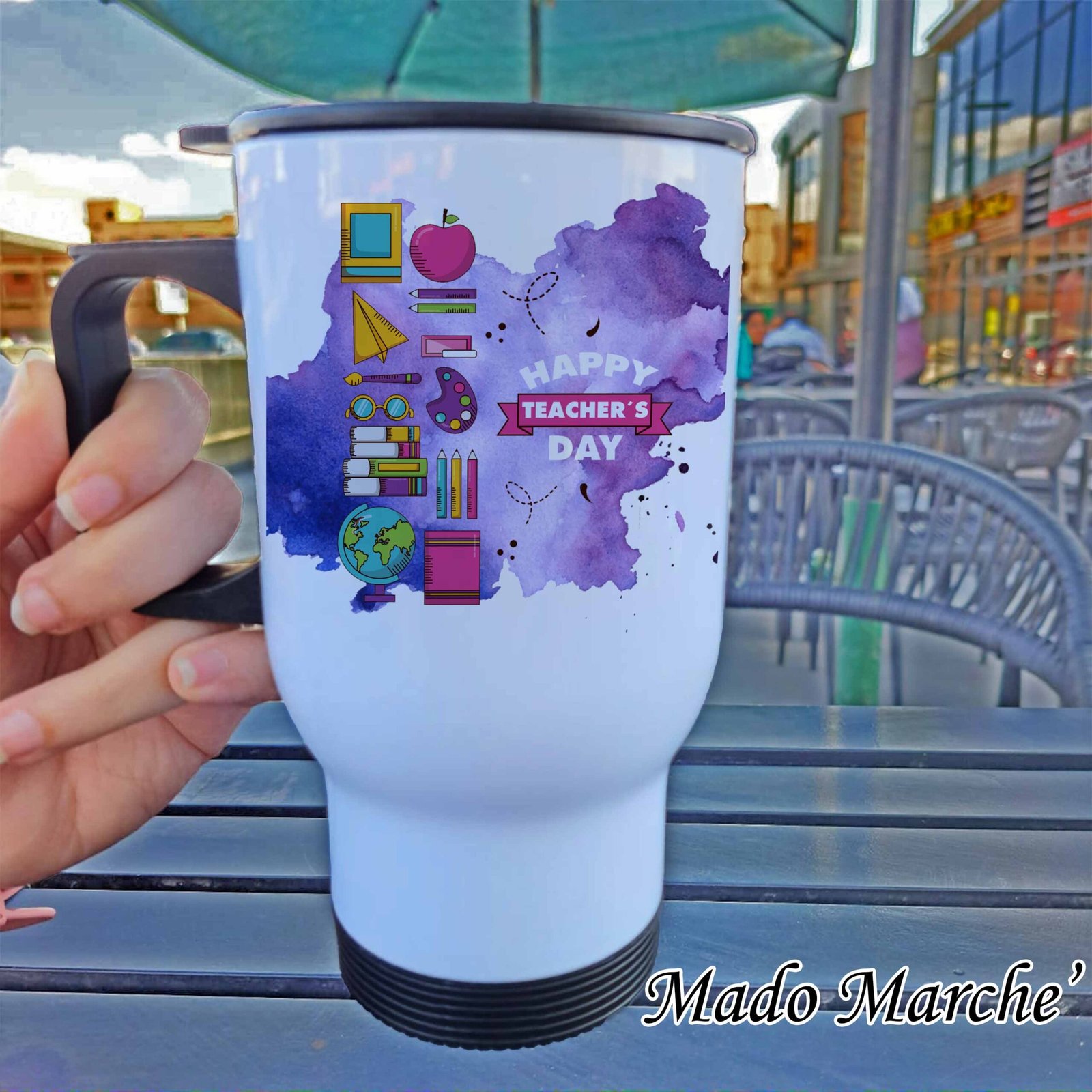 TD thermal (16) Travel Mug - Happy Teacher day