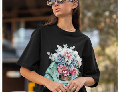 Oversized- Bicycle Flower