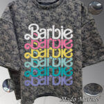 Crop Oversize - Barbie logo Coloured