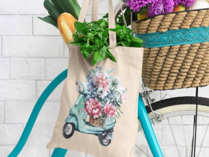 Tote bag - Bicycle Flower