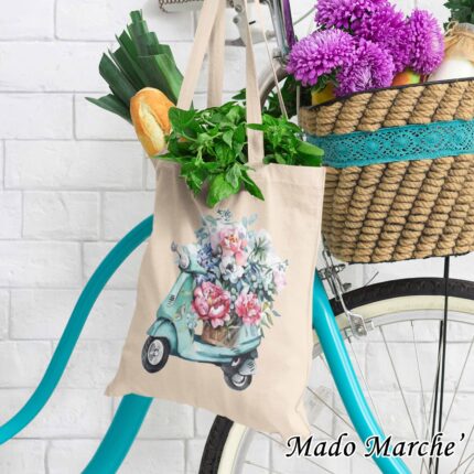 Tote bag - Bicycle Flower