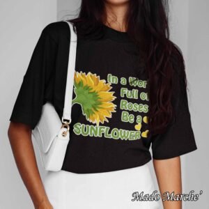 Crop Oversize - In World Full of Roses