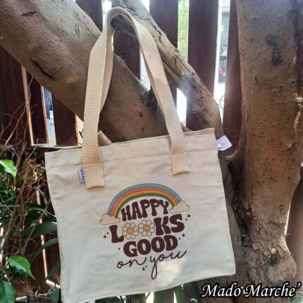 Big Tote Bag - Happy Looks Good On You