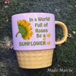 Rubber mug -Sunflower