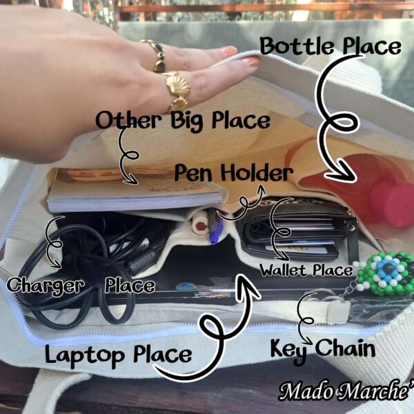 Big Tote Bag - Best Teacher Ever Circle — image 2
