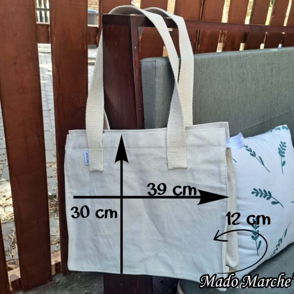 Big Tote Bag - Best Teacher Ever Circle — image 3
