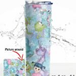 Straw Starbucks - monster inc pattern