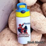 Straw Kids Bottle - Spider-man