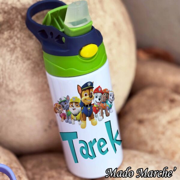 Straw Kids Bottle - Paw Patrol animals - Image 1