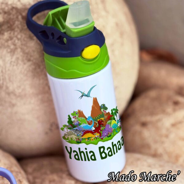 Straw Kids Bottle -Dinosaur - Image 1