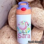 Straw Kids Bottle - Flamingo