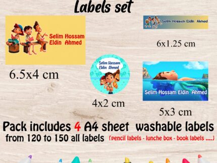 Luca school labels set