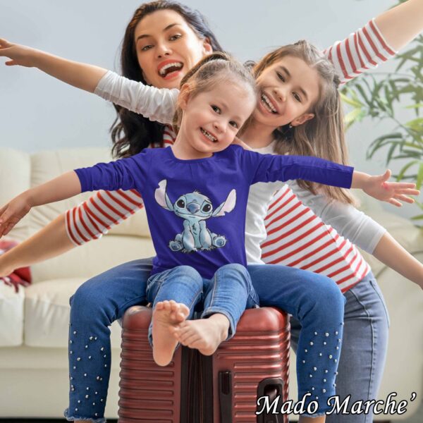 Kids T-shirt long - Stitch - Image 1