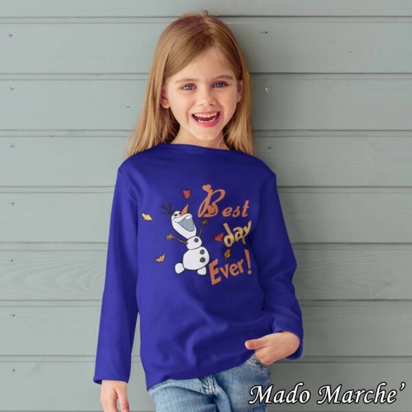 Kids T-shirt long - Olaf Best Day Ever - Image 2