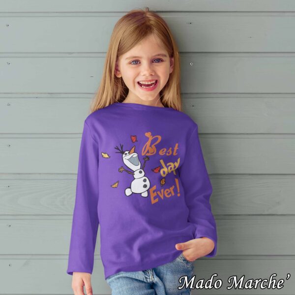 Kids T-shirt long - Olaf Best Day Ever - Image 3