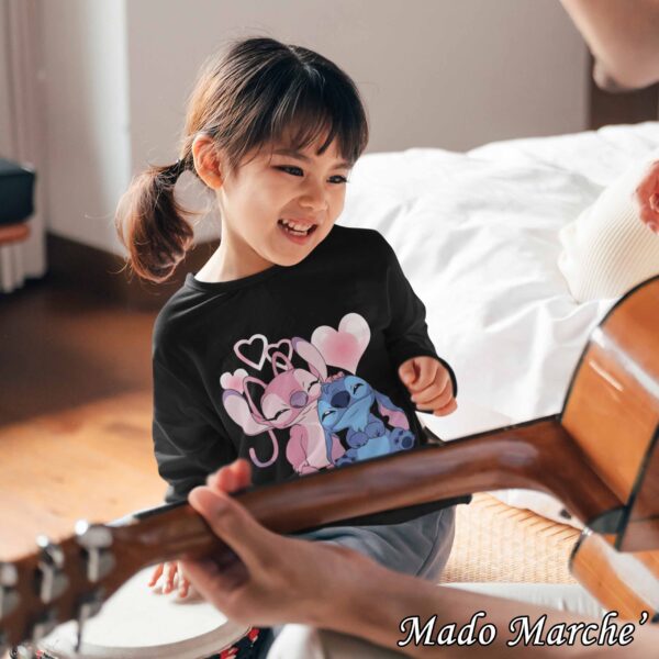 Kids T-shirt long - Stitch & Angel - Image 4
