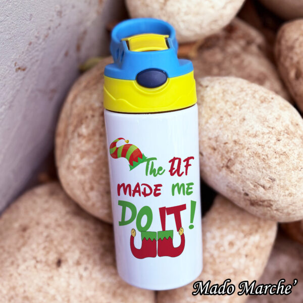 Straw Kids Bottle - Christmas Elf - Image 1