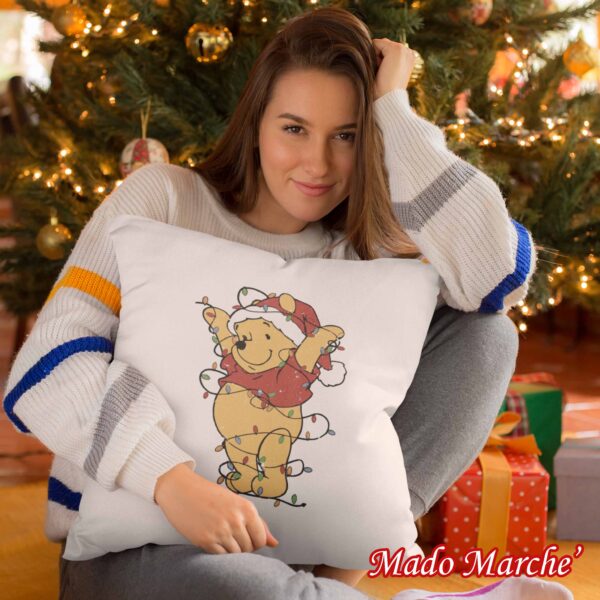 Christmas Cushion - Pooh - Image 1