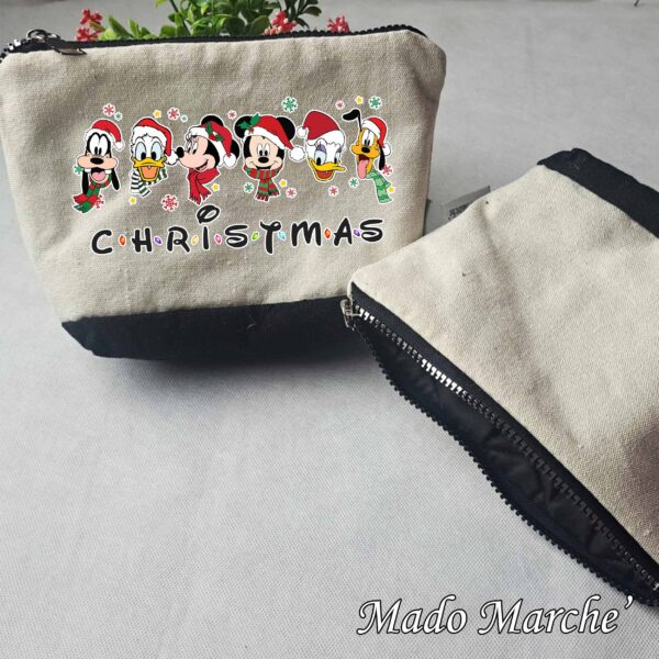 11 Makeup Bag - Mickey Faces Christmas - Image 1