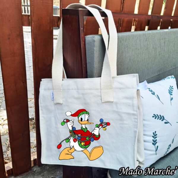 11 Big Tote Bag - Christmas Donald Duck - Image 1