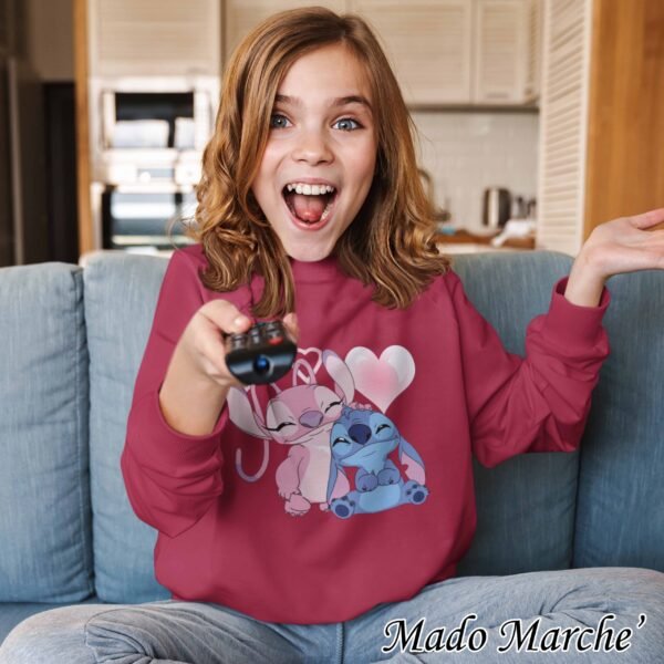 Kids Crewneck - Stitch & Angel - Image 4