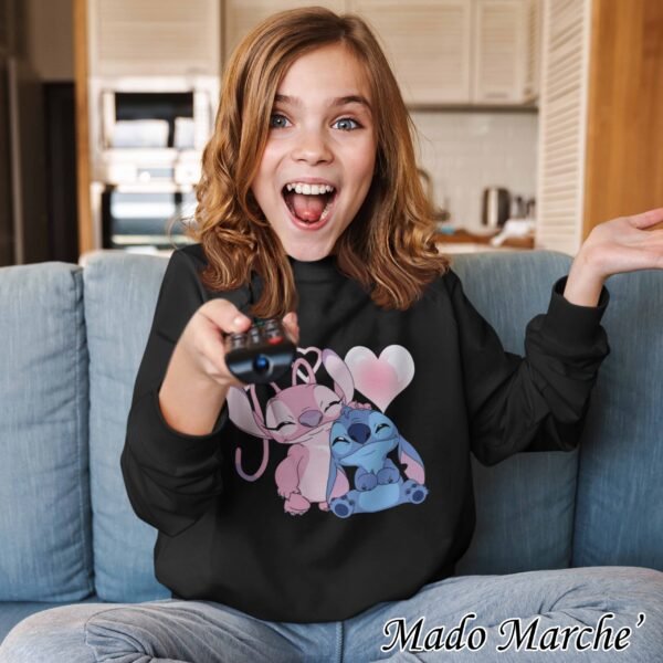 Kids Crewneck - Stitch & Angel - Image 5