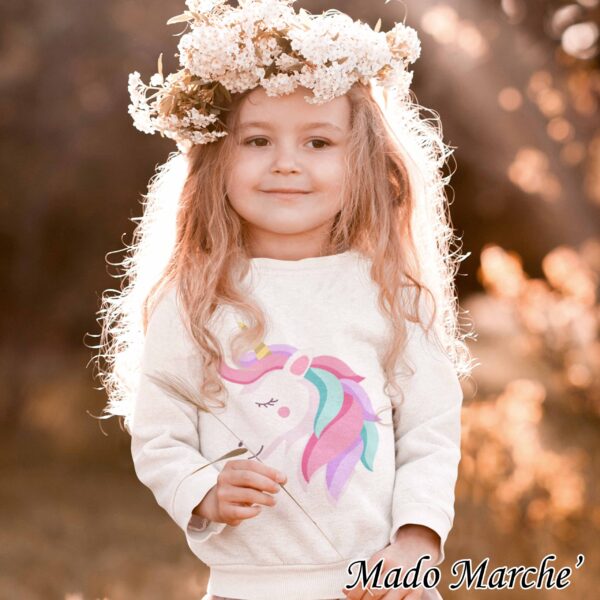 16''' Kids Crewneck - unicorn - Image 1