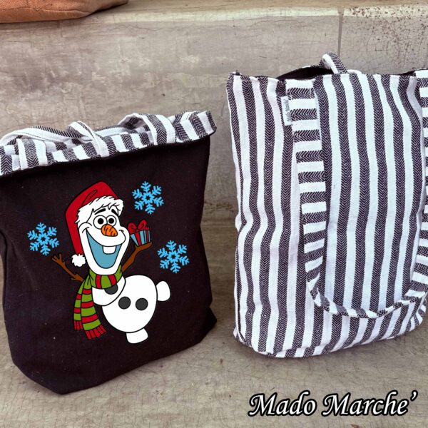 2 Double Face Bag - Christmas Olaf - Image 1