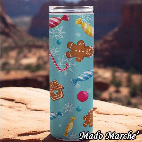 2 Tumbler Cup - Christmas Biscuits Pattern - Image 1