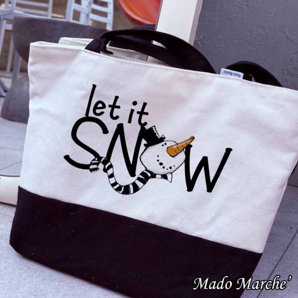 2 White * Black bag - Let it snow - Image 1
