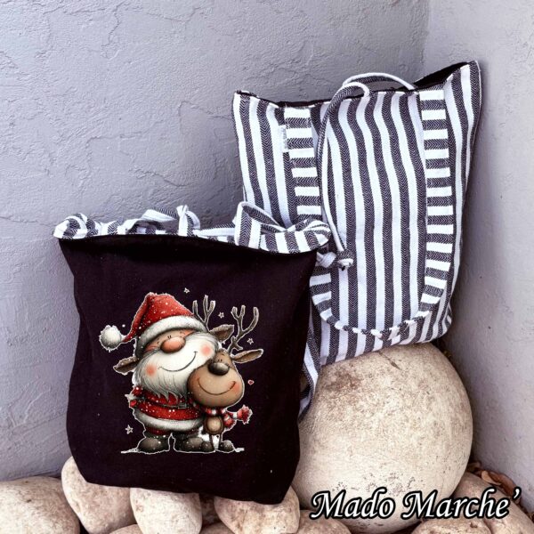 4 Double Face Bag - Noel & Deer - Image 1