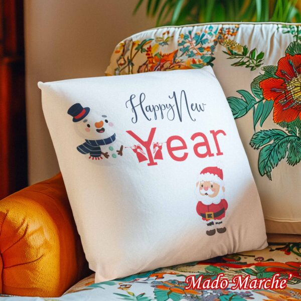 Christmas Cushion - Happy New Year Noel - Image 1
