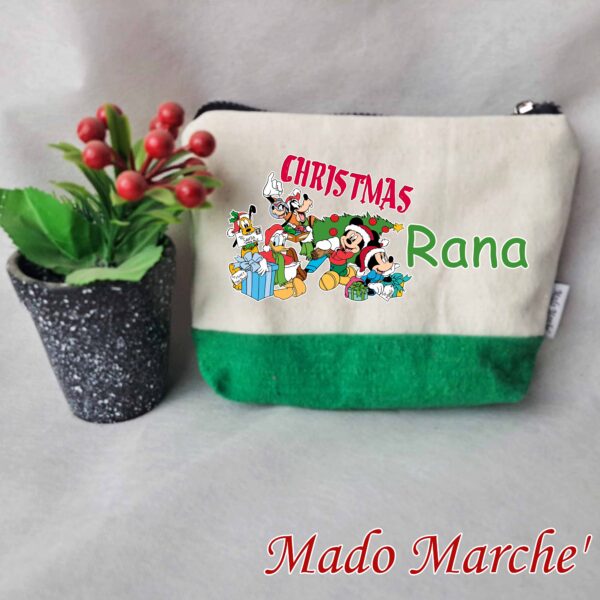 Makeup Bag - Mickey Christmas Tree - Image 1